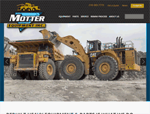 Tablet Screenshot of motterequipment.com